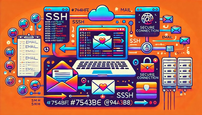 How to send emails via SSH?